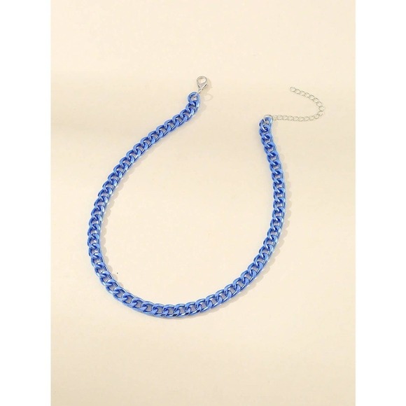 Minimalist chunky gold Chain Necklace - Picture 8 of 11